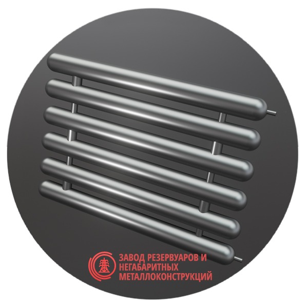 Регистры отопления шестирядные РСЭ-6x57x2.5-3000 мм