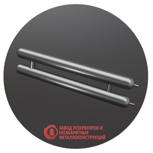 Регистры отопления двухрядные РСЭ-2x159x4.0-7000 мм